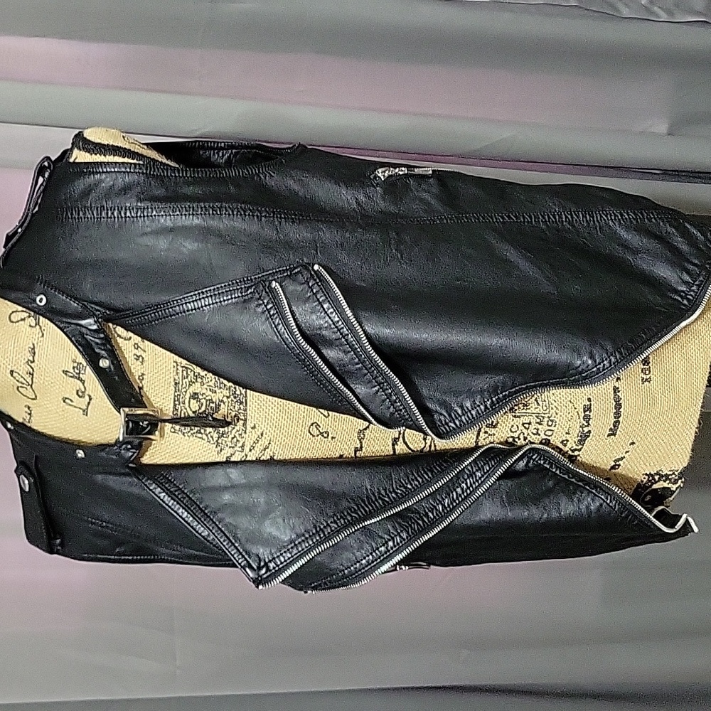 Faux Leather vest